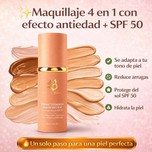 Base 4 em 1 - Proteção (SPF 50) e Cobertura Total