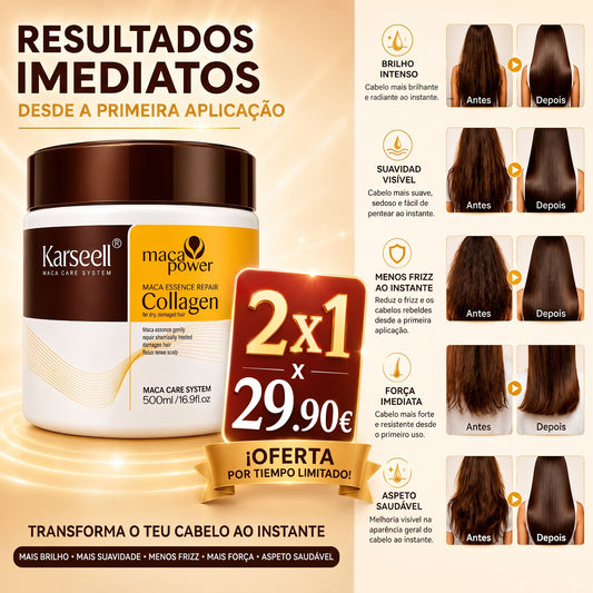 Creme KARSEELL 500 ml : O tratamento profissional que revitaliza seus cabelos em minutos. OFERTA 2x1